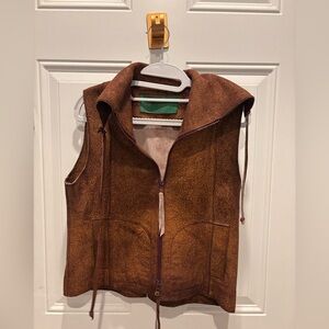 Grownbeans Suede Vest Womens small